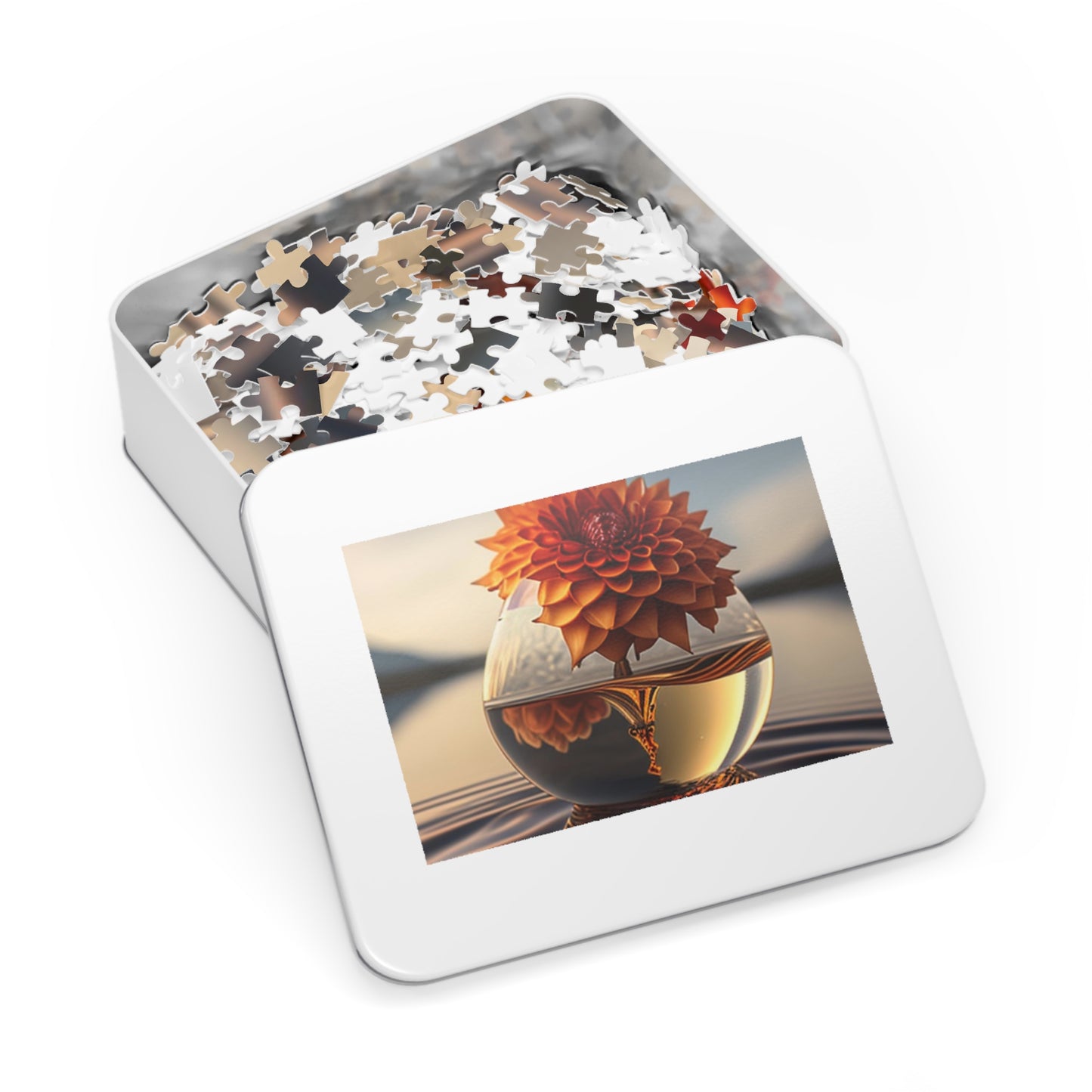 Jigsaw Puzzle (30, 110, 252, 500,1000-Piece) Dahlia Orange 1