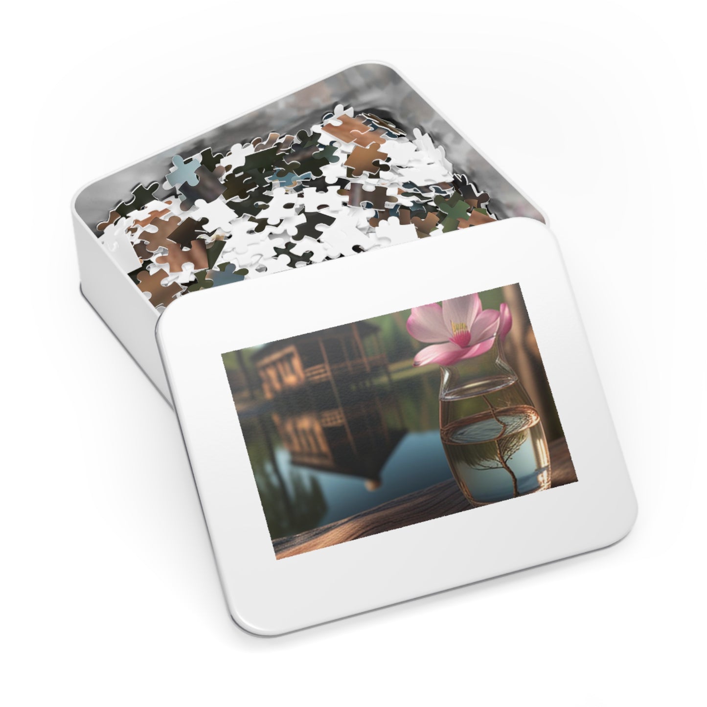 Jigsaw Puzzle (30, 110, 252, 500,1000-Piece) Magnolia in a Glass vase 1