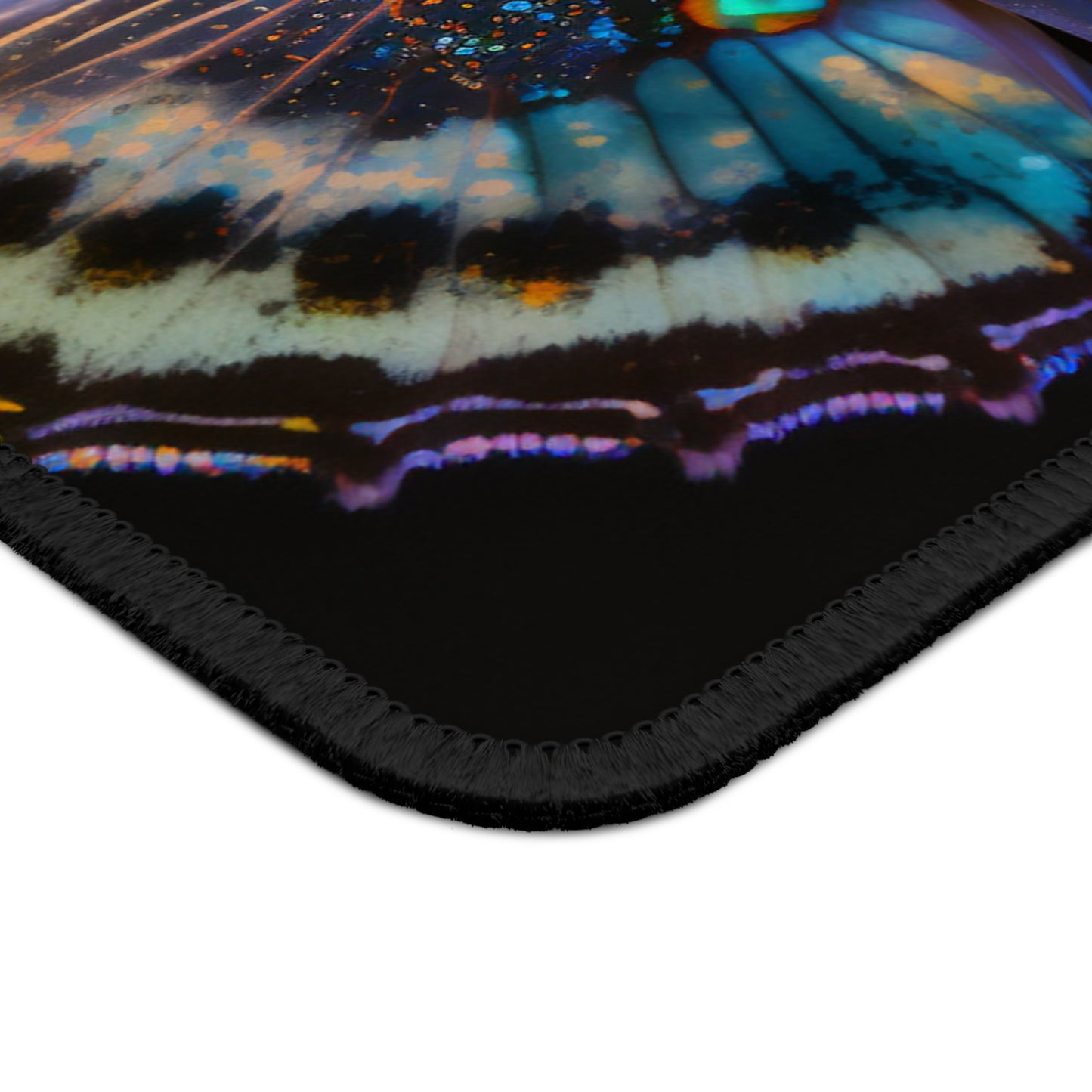 Gaming Mouse Pad Neon Butterfly Flair 4