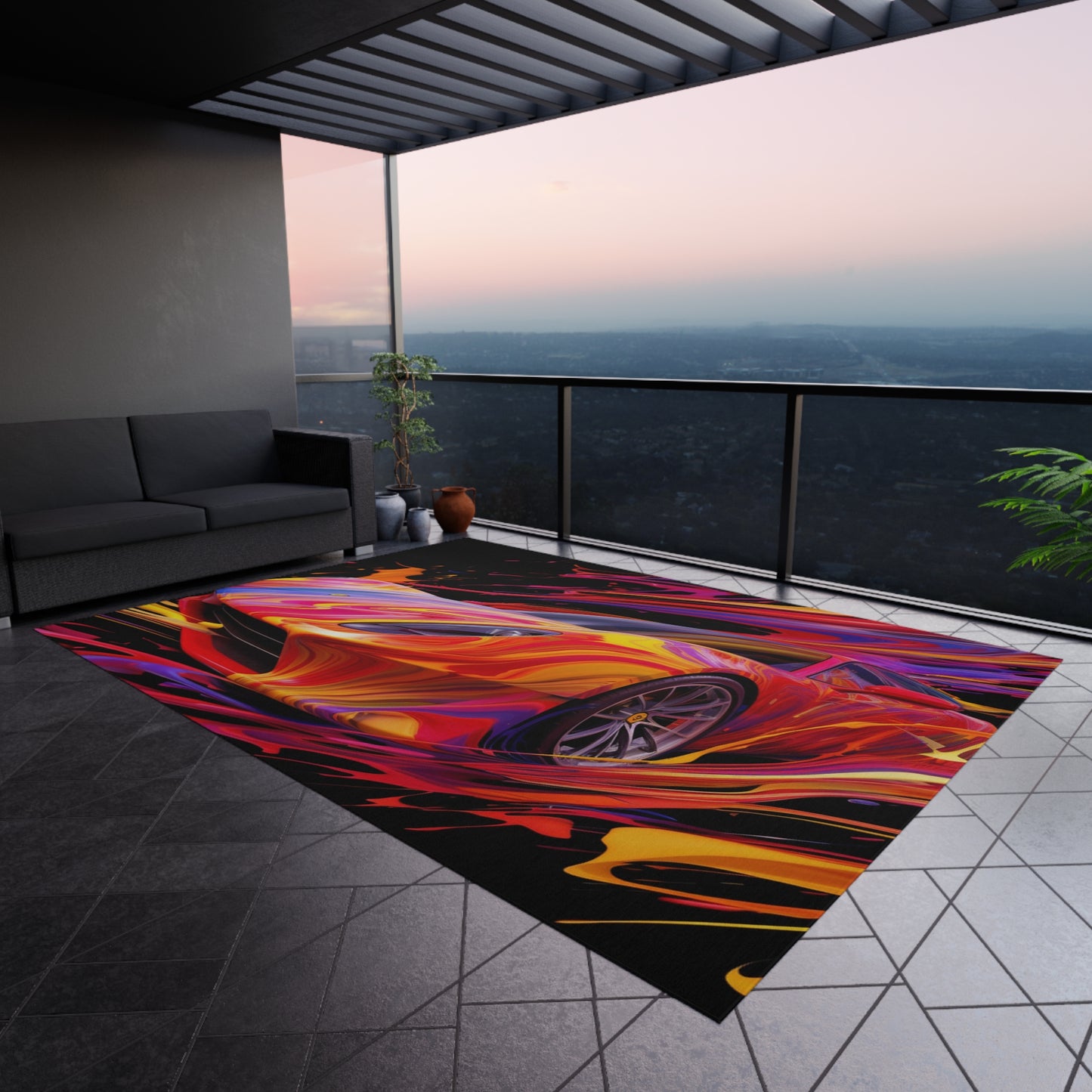 Outdoor Rug Ferrari Water Fusion 2
