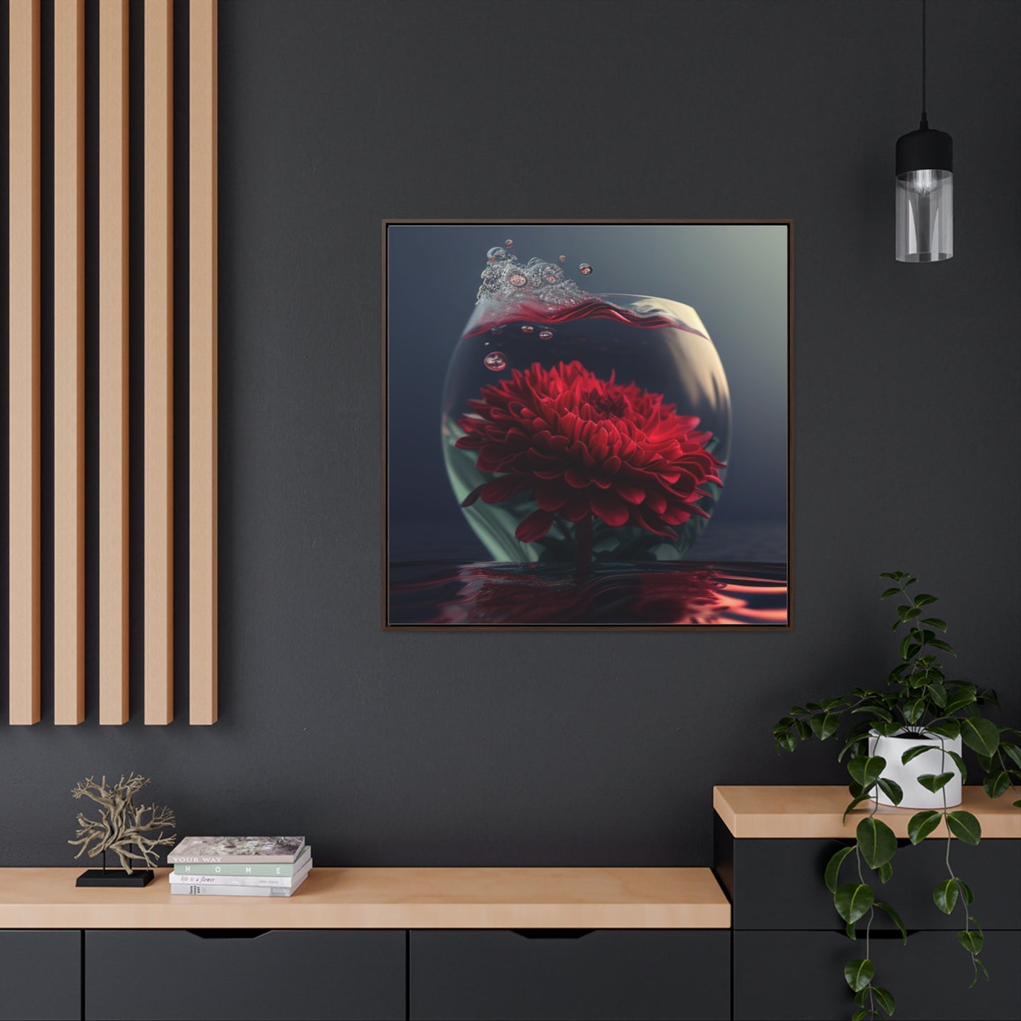 Gallery Canvas Wraps, Square Frame Chrysanthemum 1