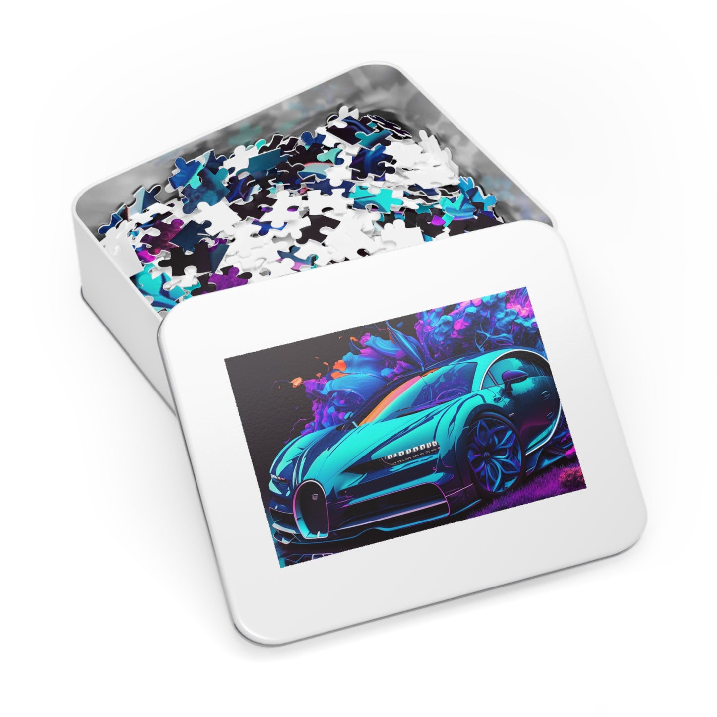 Jigsaw Puzzle (30, 110, 252, 500,1000-Piece) Bugatti Neon Chiron 3