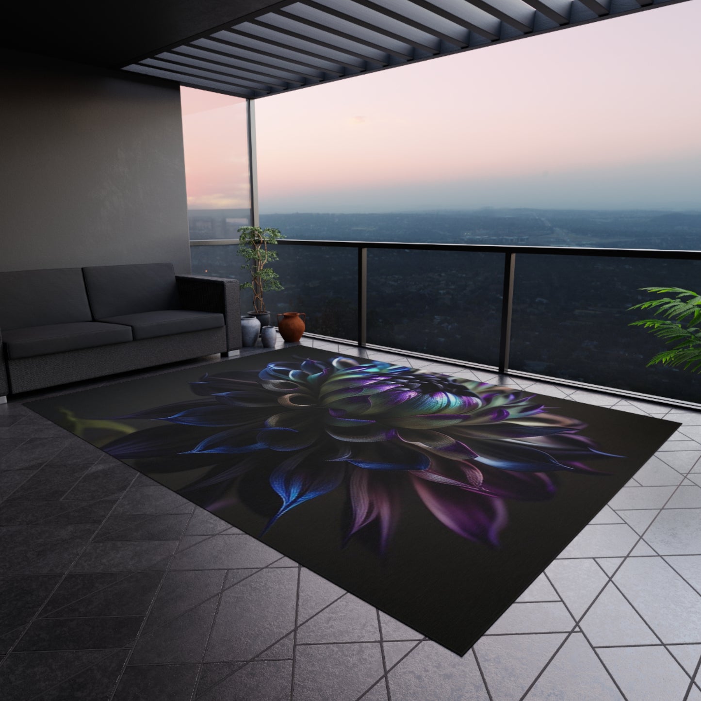 Outdoor Rug Dahlia Purple 4