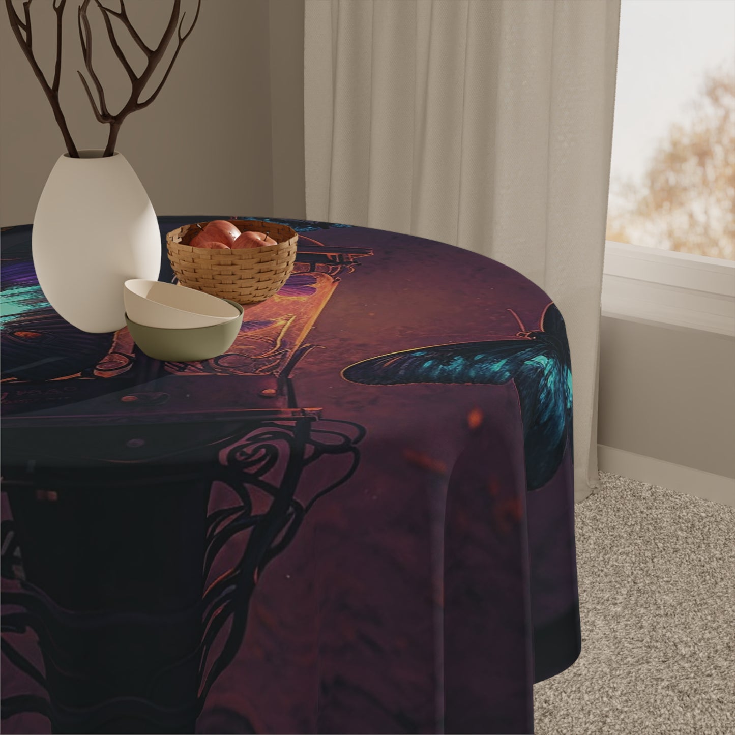 Tablecloth Street Light Butterfly 4