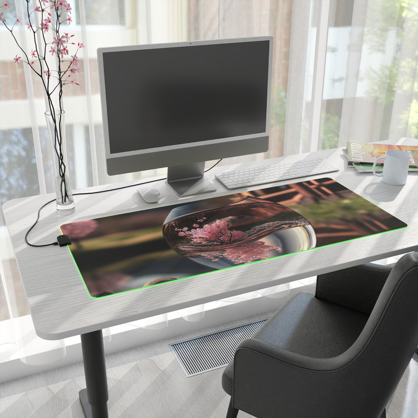 LED Gaming Mouse Pad Cherry Blossom 4