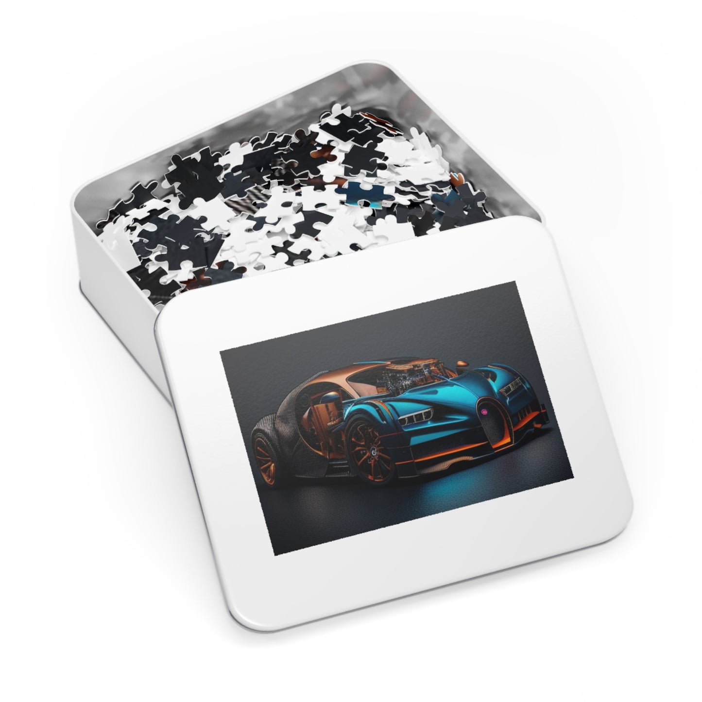 Jigsaw Puzzle (30, 110, 252, 500,1000-Piece) Bugatti Blue 4