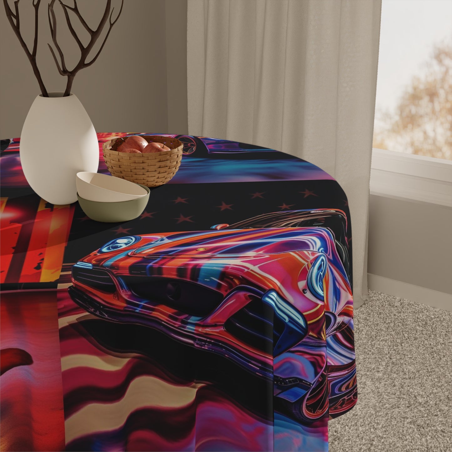 Tablecloth Macro American Flag Porsche 5