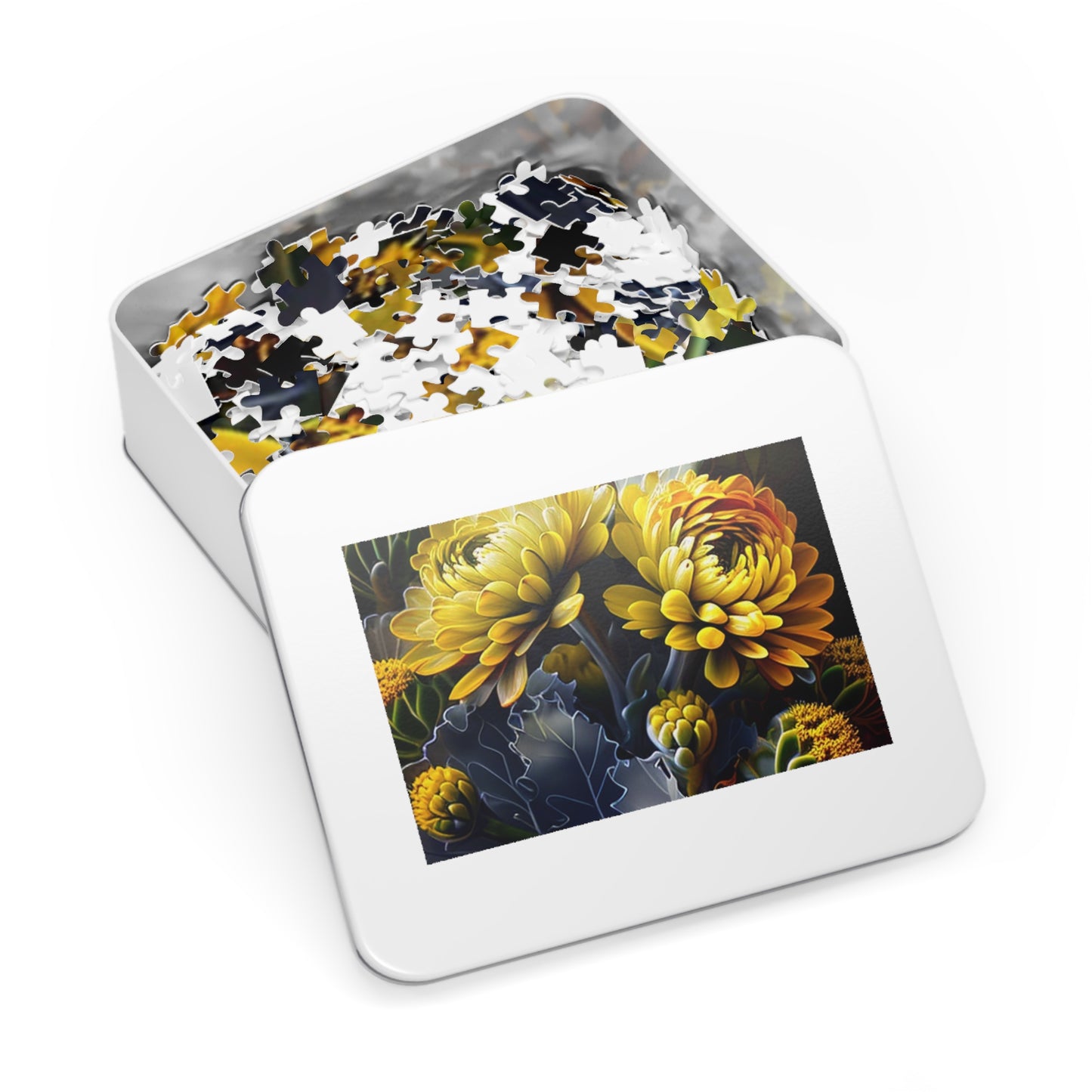 Jigsaw Puzzle (30, 110, 252, 500,1000-Piece) Yellow Hermosas Flores Amarillas 1