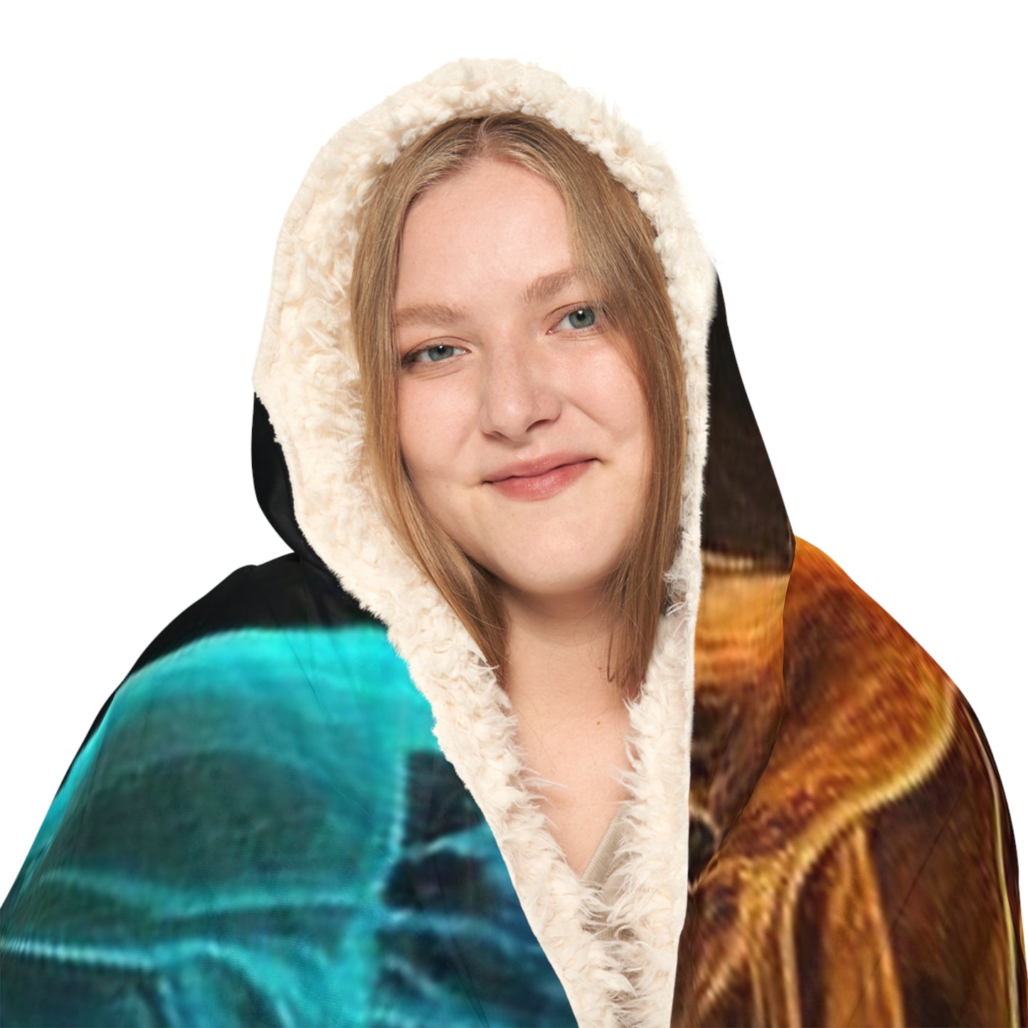 Snuggle Hooded Blanket Neon Glo Butterfly 4