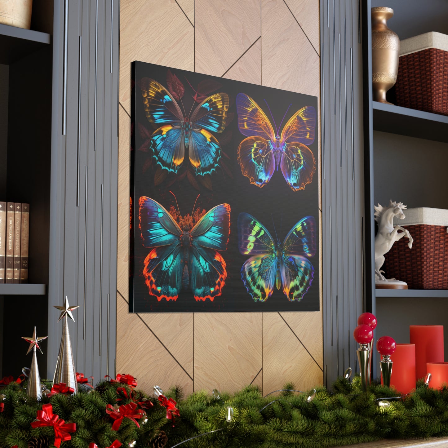 Canvas Gallery Wraps Neon Butterfly Flair 5
