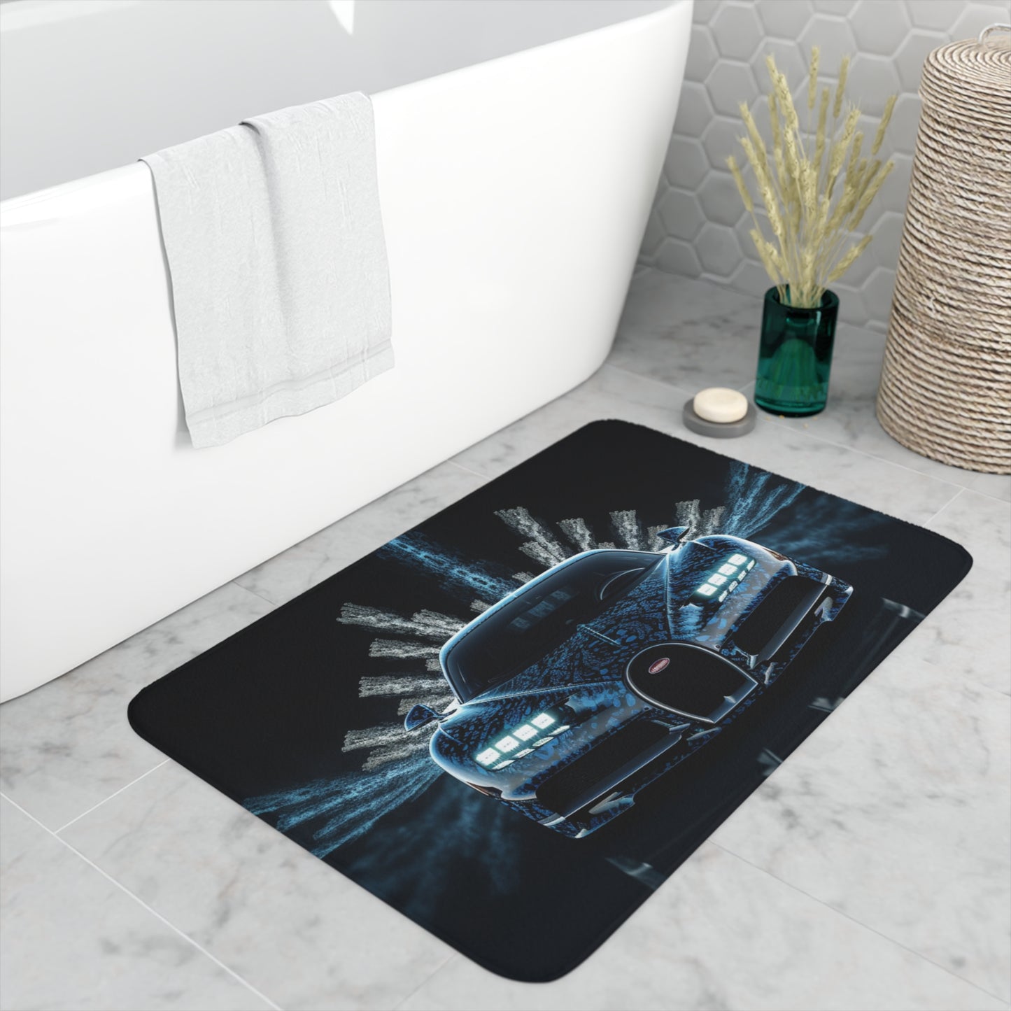 Memory Foam Bath Mat Hyper Bugatti 2