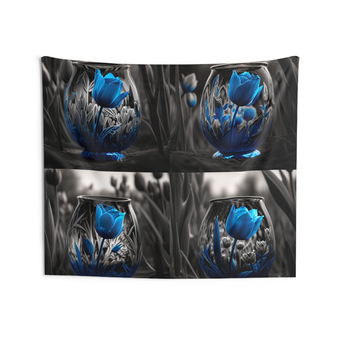 Indoor Wall Tapestries Tulip Blue 5