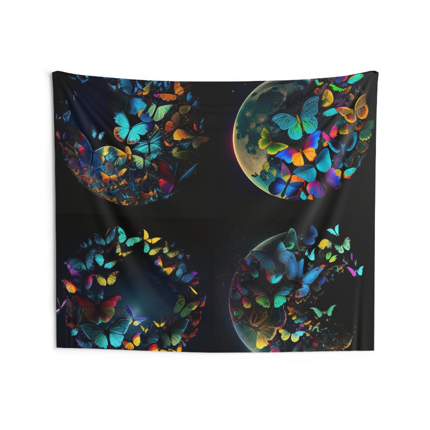 Indoor Wall Tapestries Moon Butterfly 5