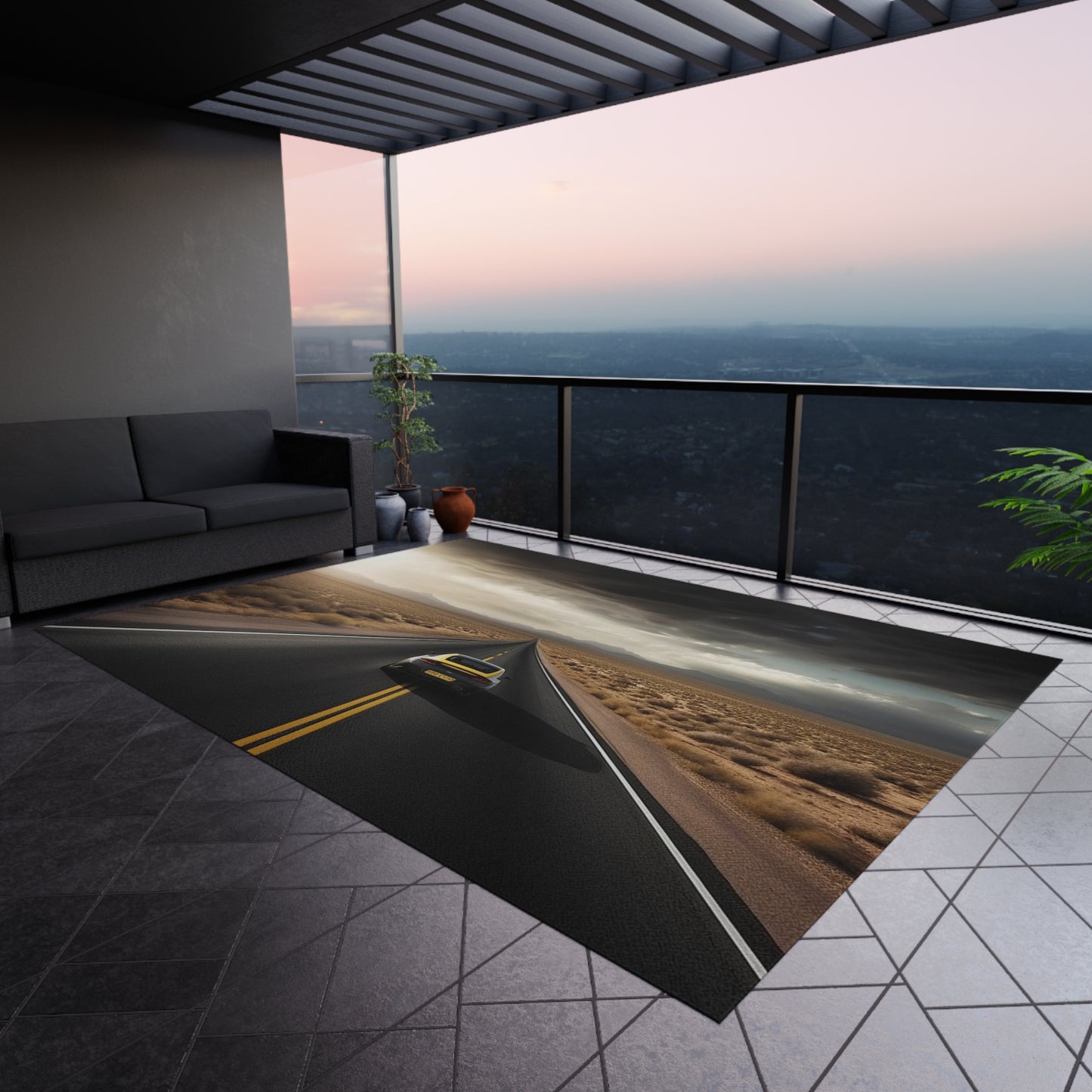 Outdoor Rug Ferrari Road 2