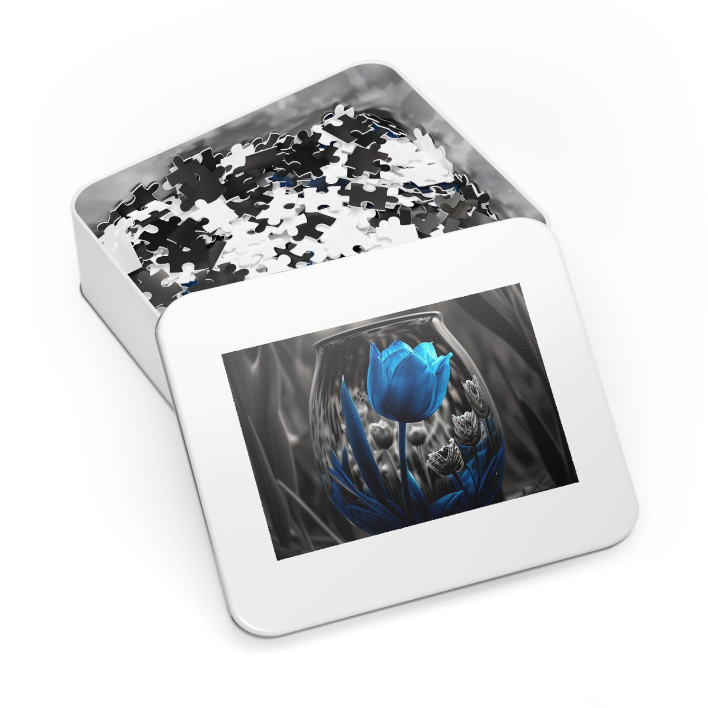 Jigsaw Puzzle (30, 110, 252, 500,1000-Piece) Tulip Blue 4