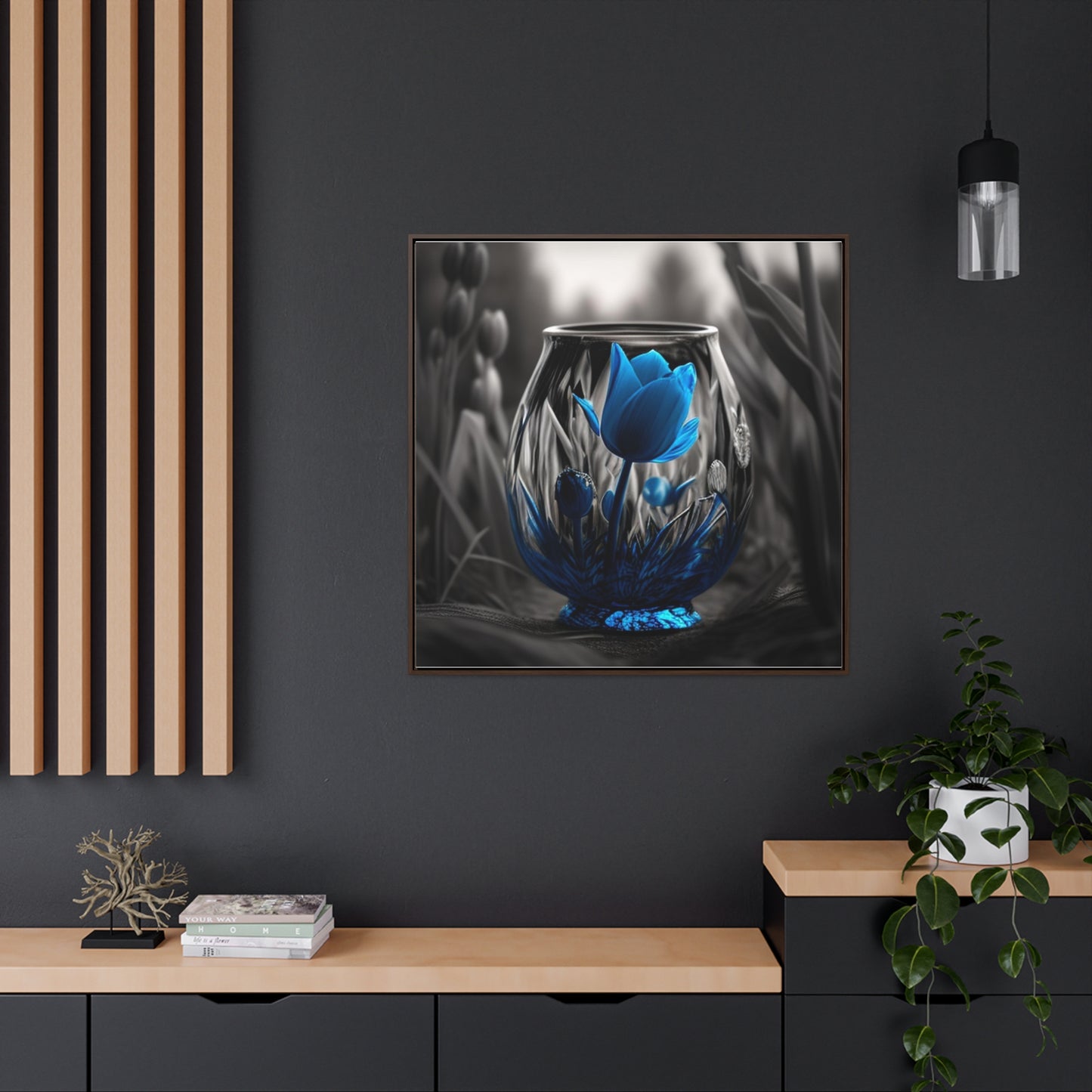 Gallery Canvas Wraps, Square Frame Tulip 2