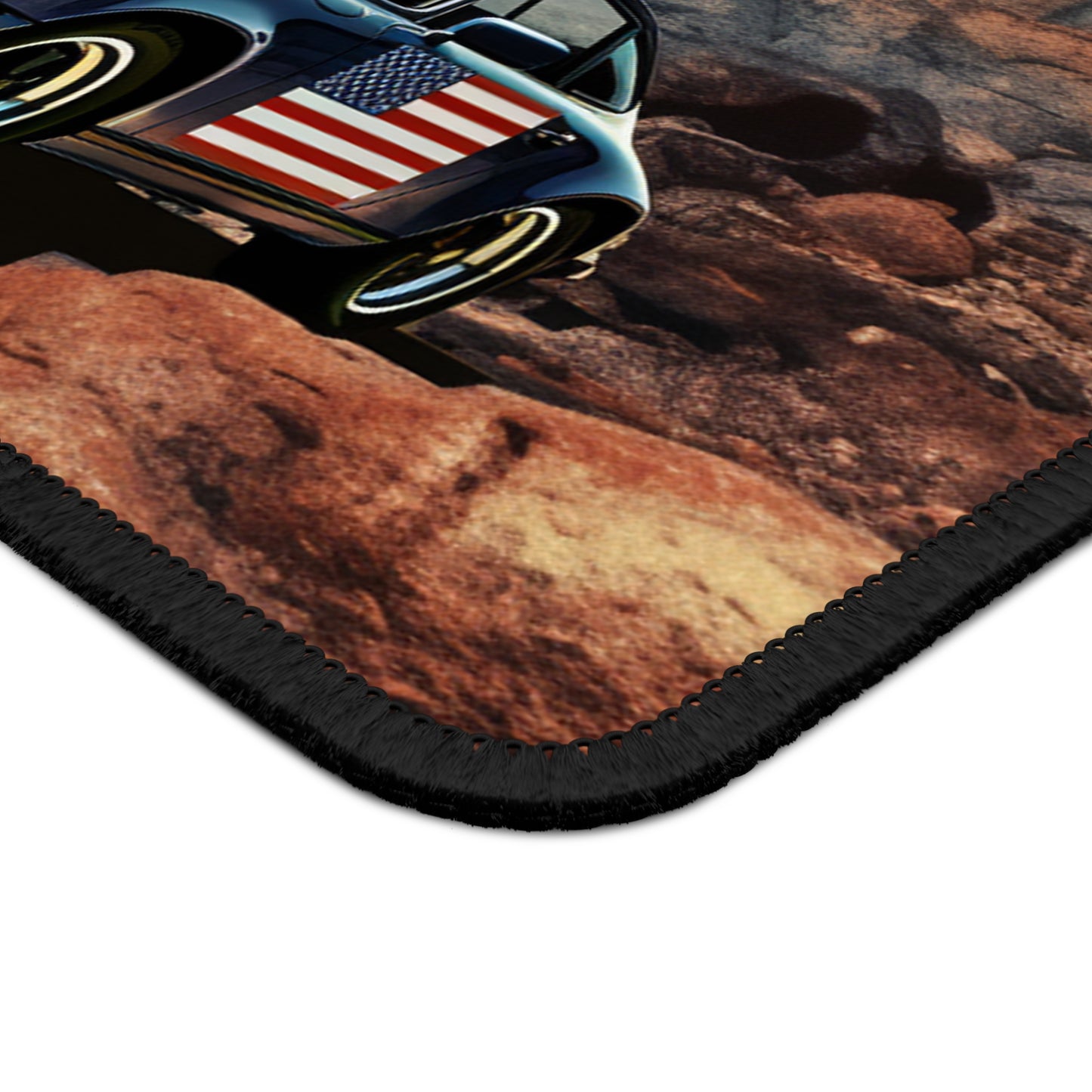 Gaming Mouse Pad American Flag Porsche Abstract 2