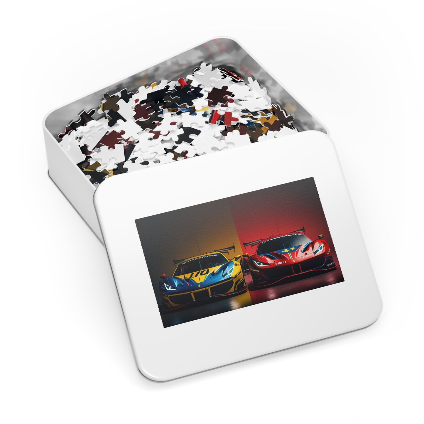 Jigsaw Puzzle (30, 110, 252, 500,1000-Piece) Ferrari Red Blue 3