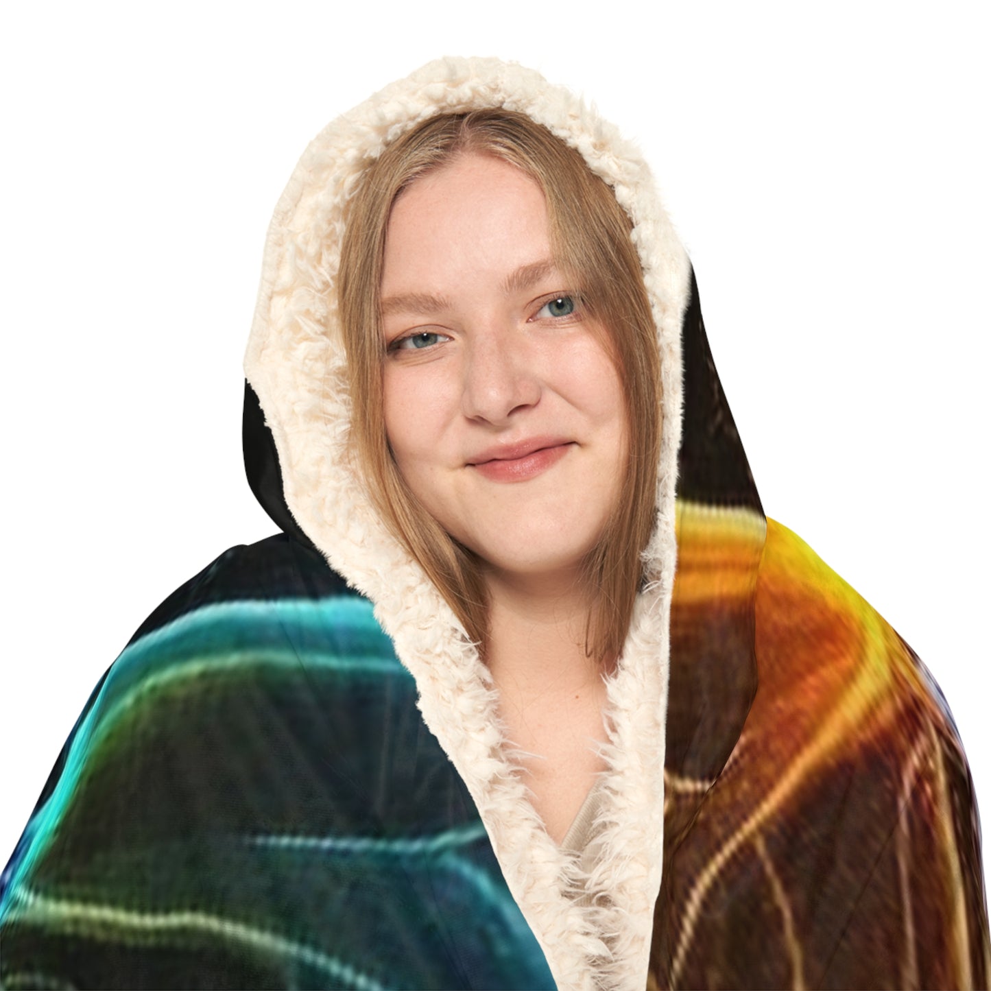 Snuggle Hooded Blanket Kiss Neon Butterfly 1