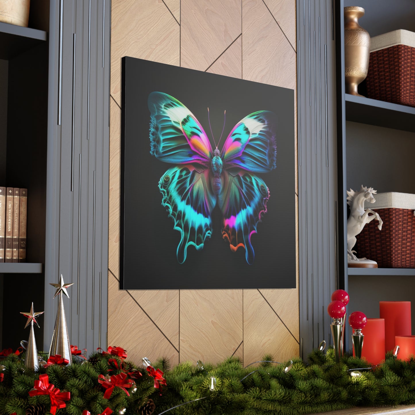 Canvas Gallery Wraps Neon Butterfly Fusion 4