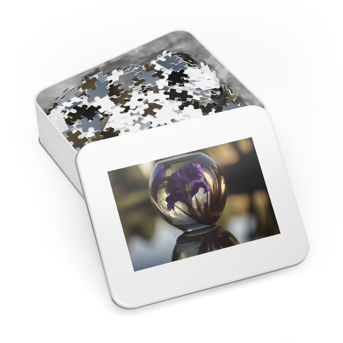 Jigsaw Puzzle (30, 110, 252, 500,1000-Piece) Purple Iris in a vase 2