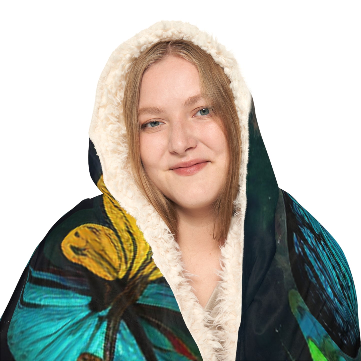 Snuggle Hooded Blanket Moon Butterfly 2