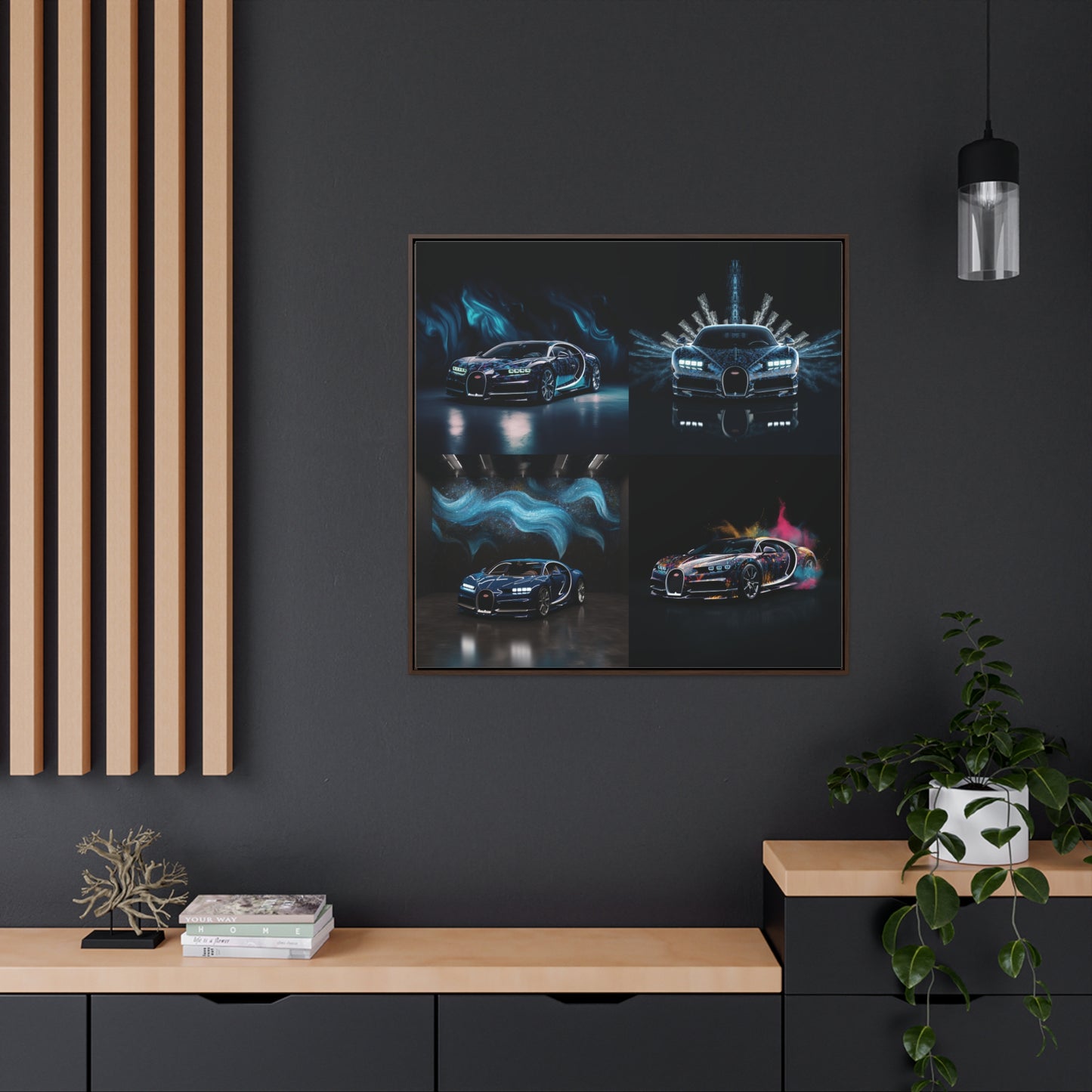 Gallery Canvas Wraps, Square Frame Hyper Bugatti 5