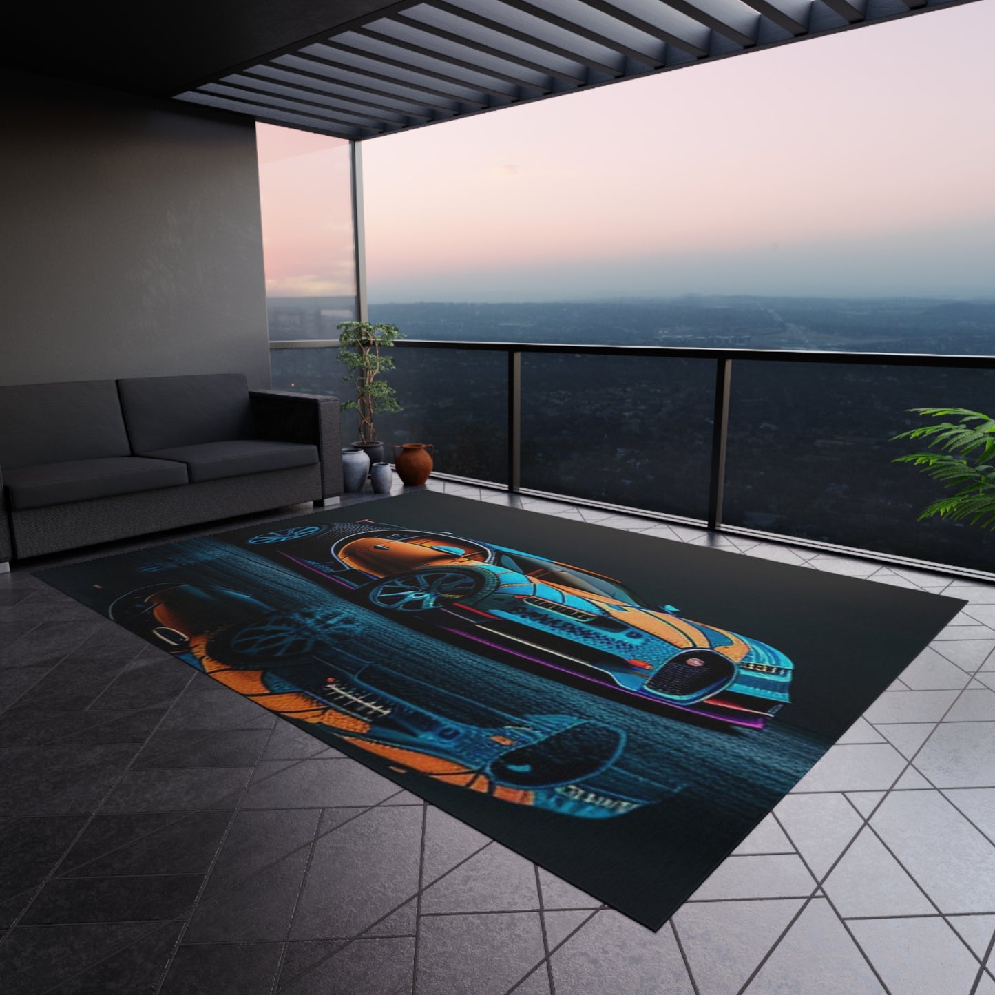 Outdoor Rug Bugatti Blue 1