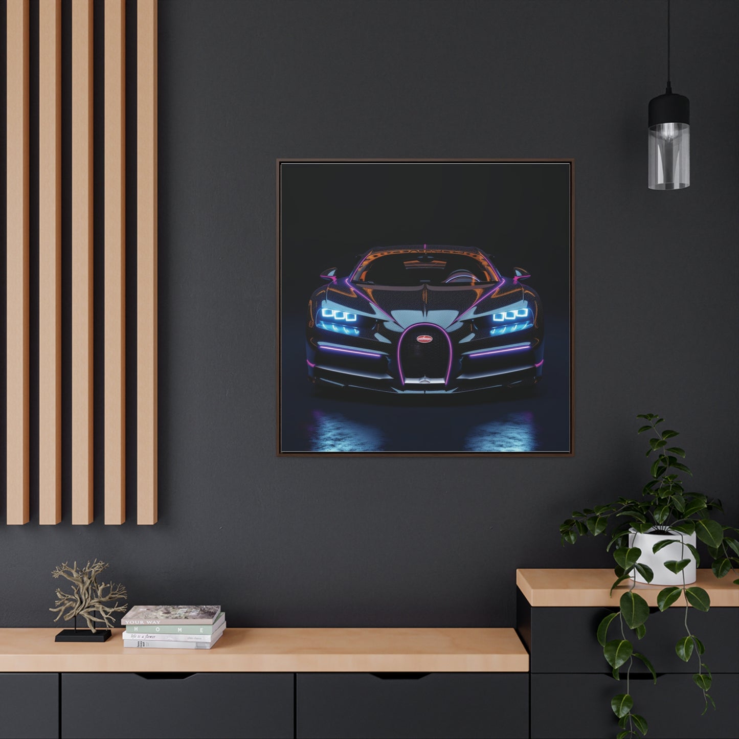 Gallery Canvas Wraps, Square Frame Hyper Bugatti Chiron 2