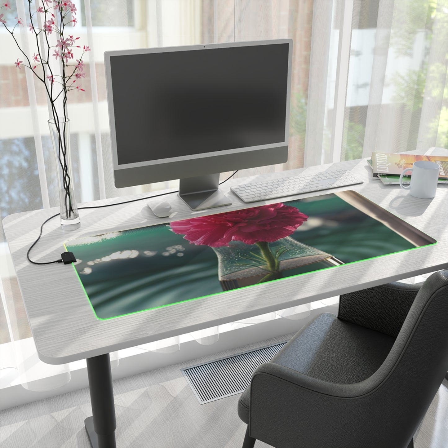 LED Gaming Mouse Pad Carnation 4