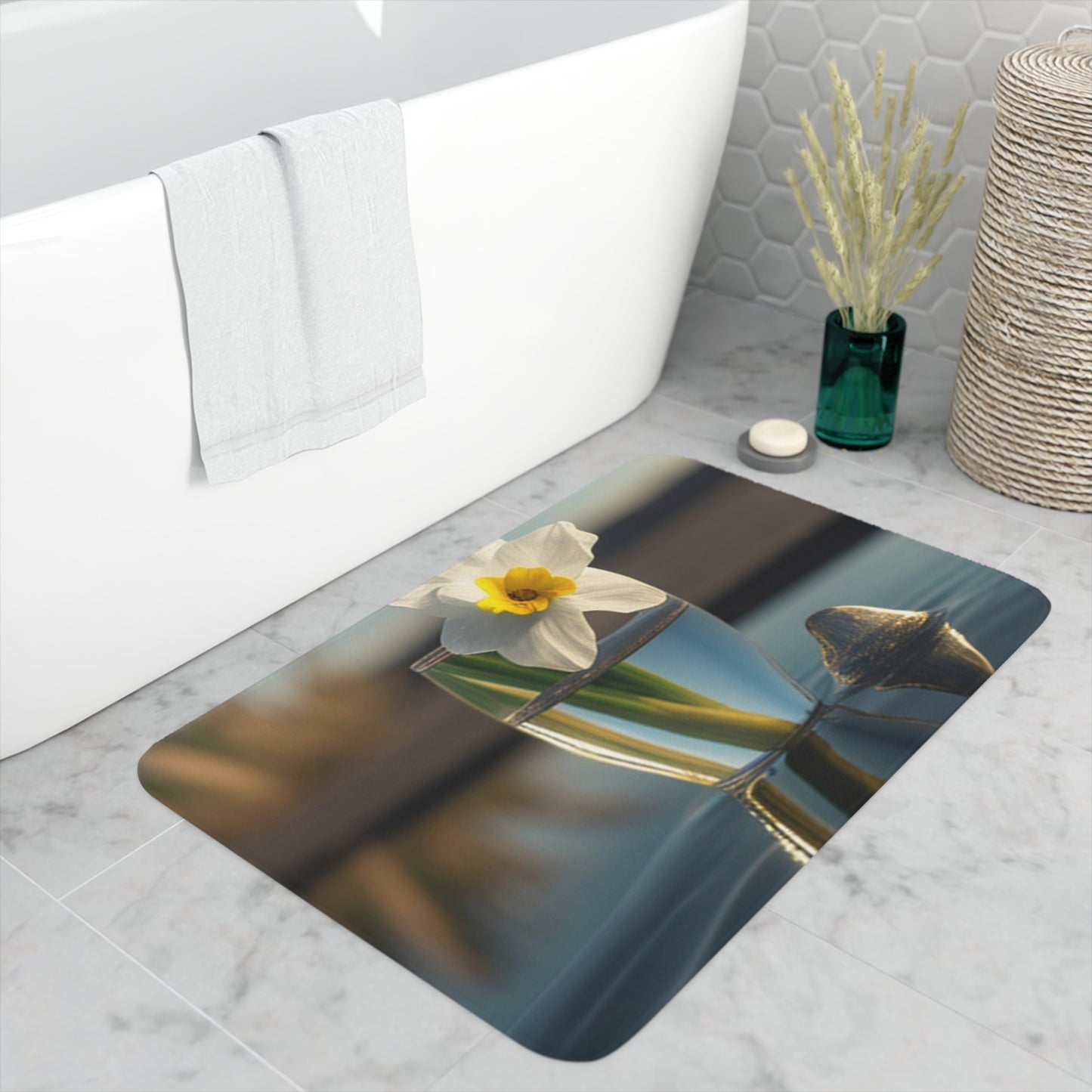 Memory Foam Bath Mat Daffodil 4