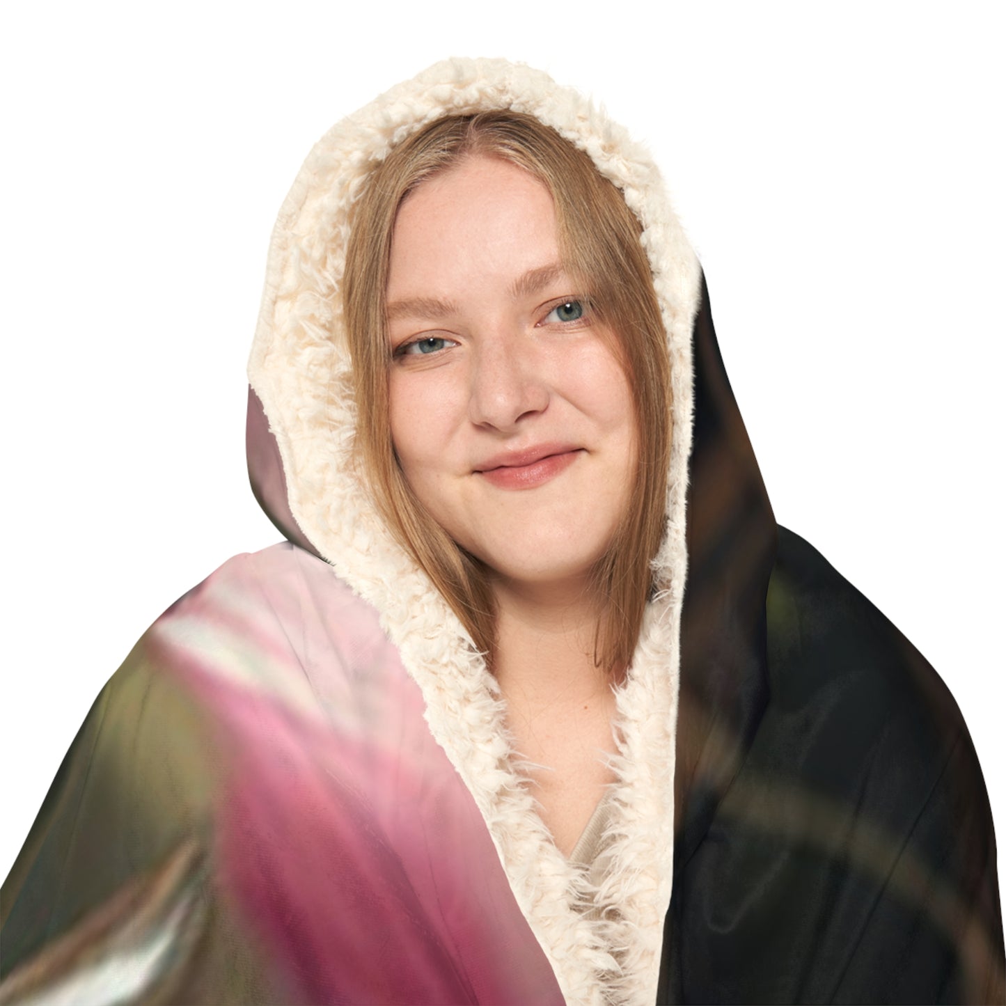 Snuggle Hooded Blanket Magnolia in a Glass vase 1