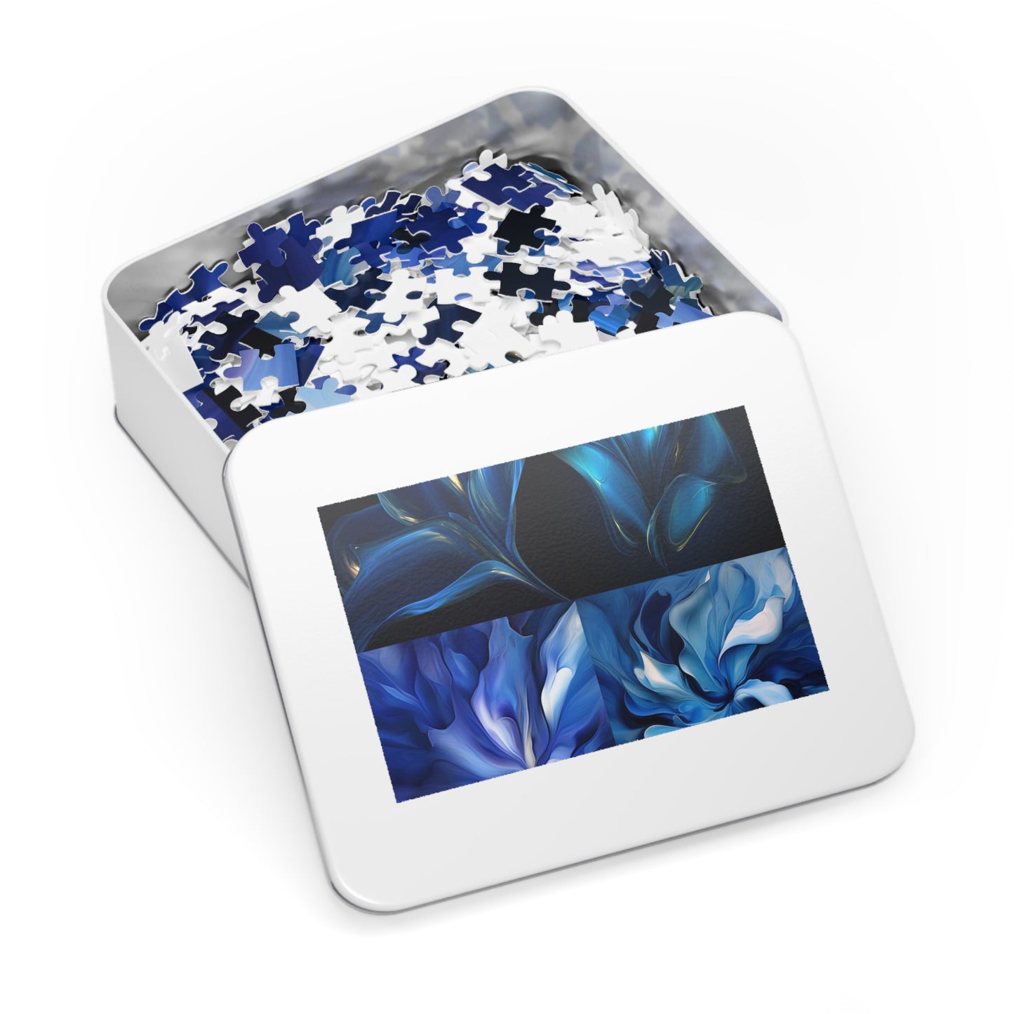 Jigsaw Puzzle (30, 110, 252, 500,1000-Piece) Abstract Blue Tulip 5