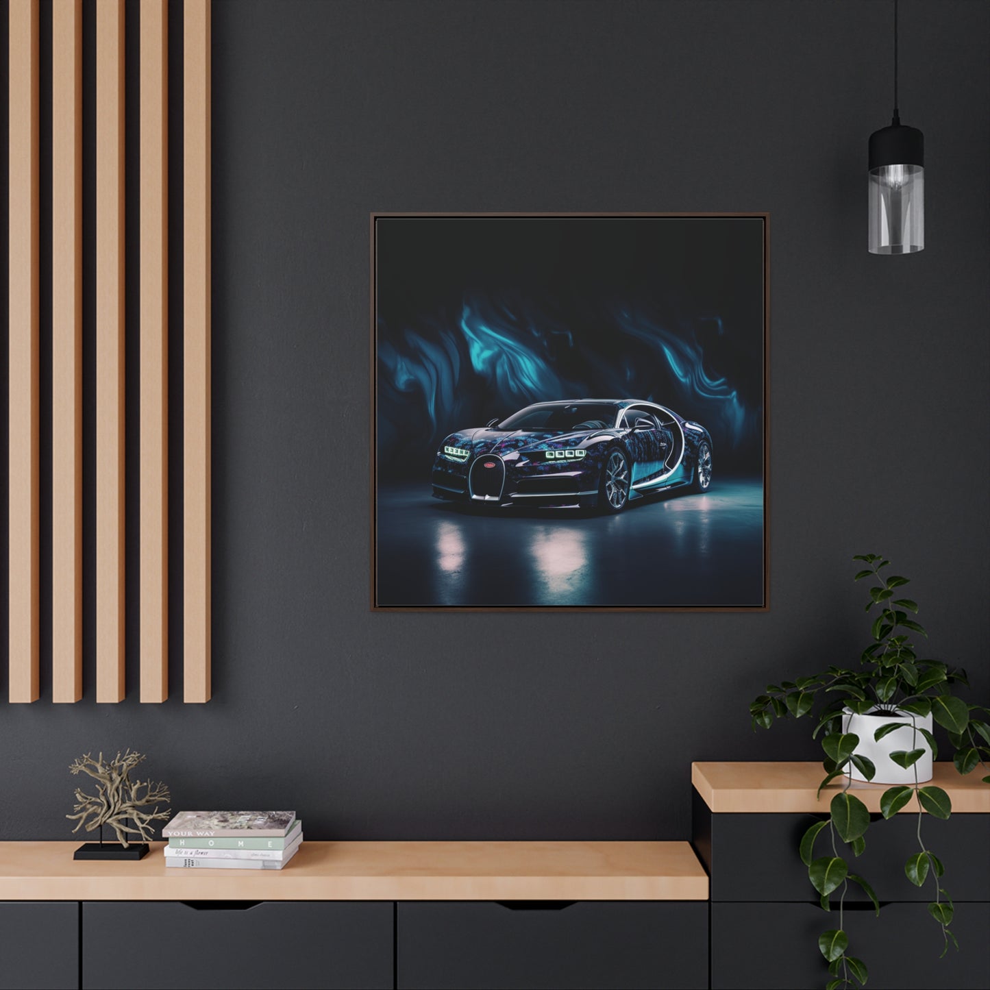 Gallery Canvas Wraps, Square Frame Hyper Bugatti 1
