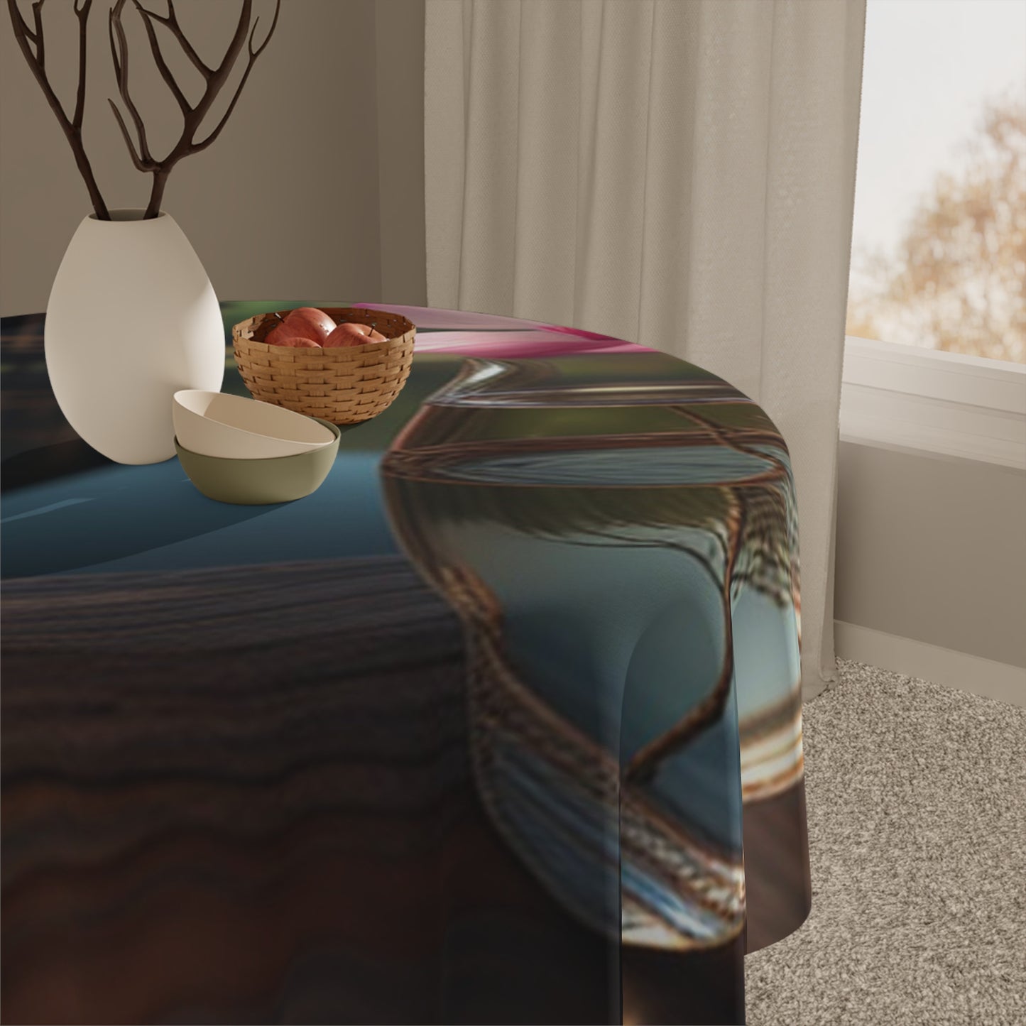 Tablecloth Magnolia in a Glass vase 1