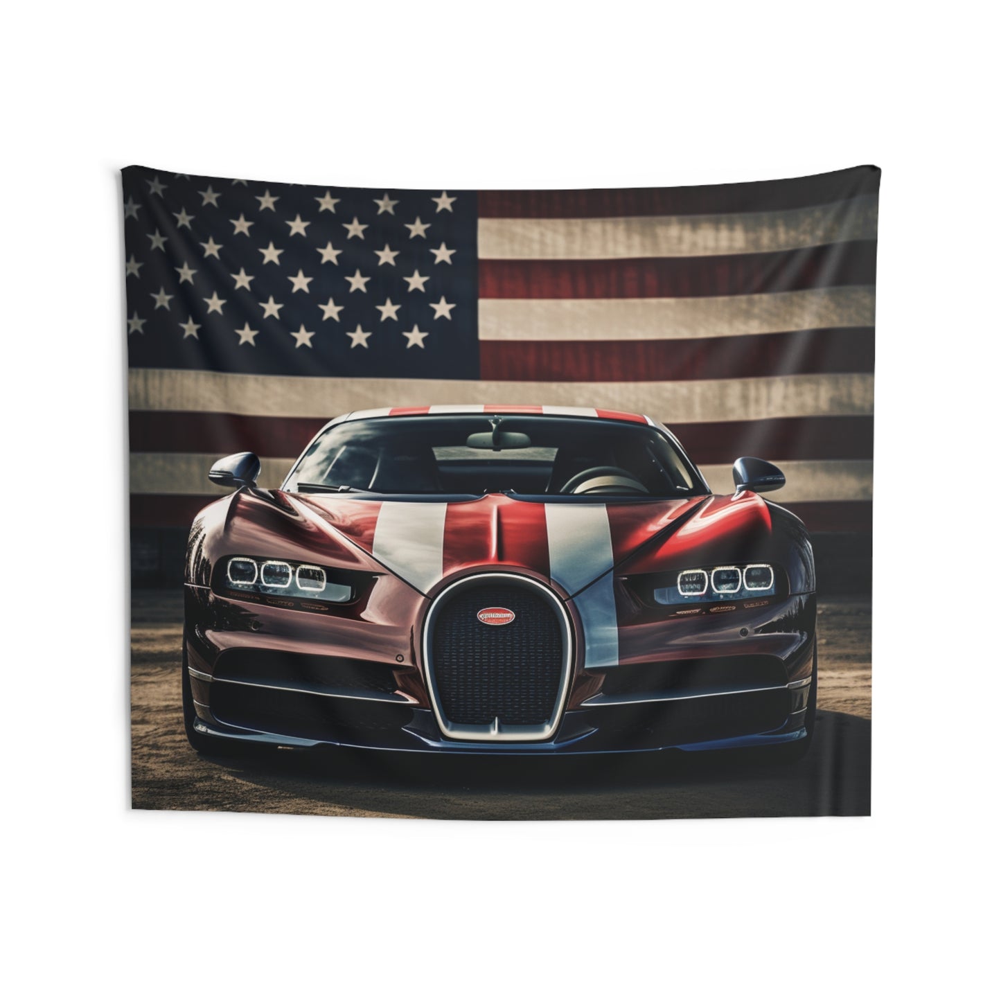 Indoor Wall Tapestries Bugatti Flag 1