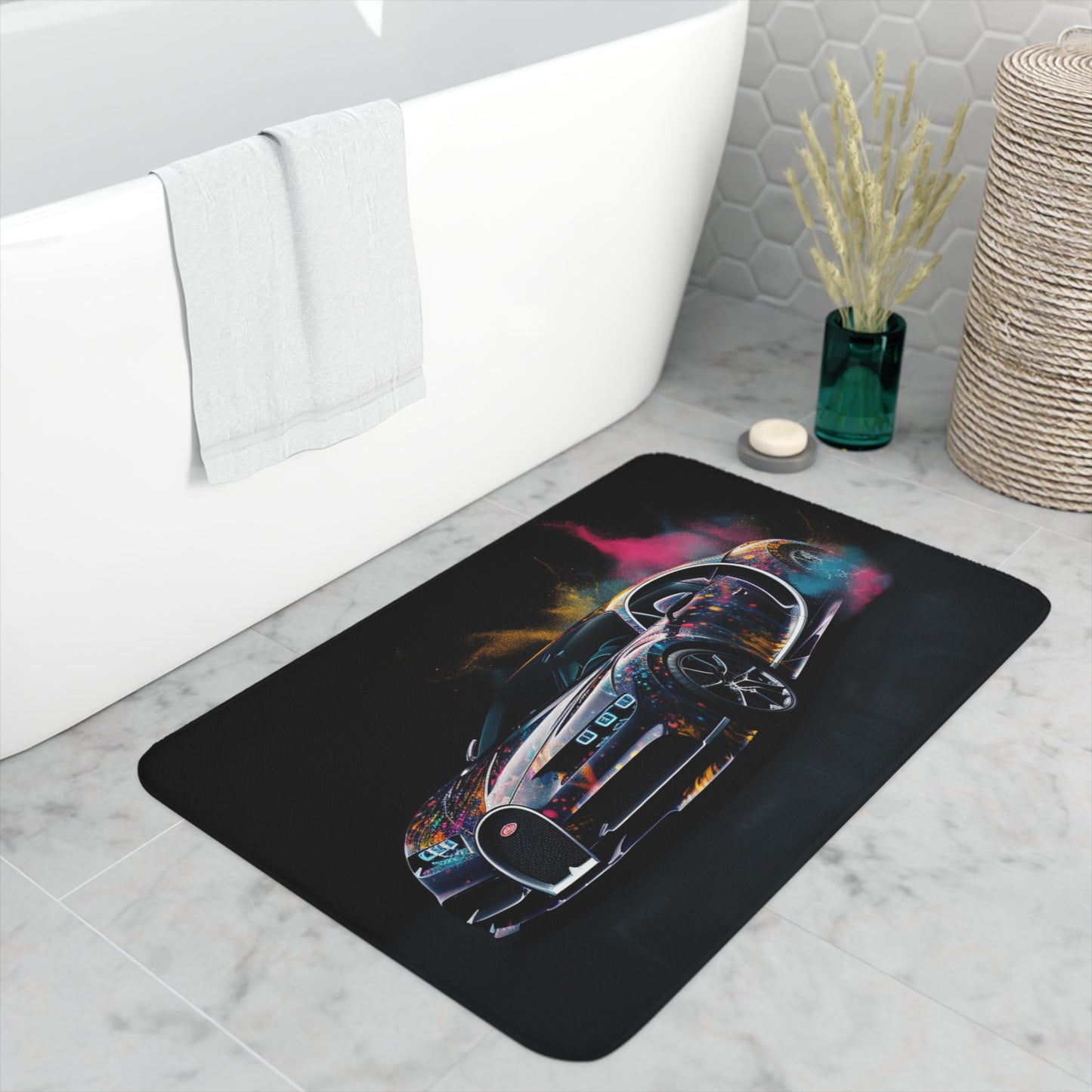 Memory Foam Bath Mat Hyper Bugatti 4