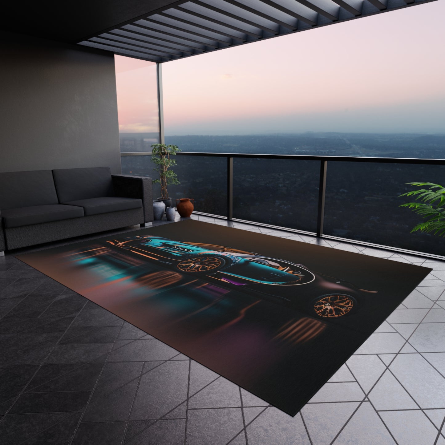 Outdoor Rug Bugatti Blue 2