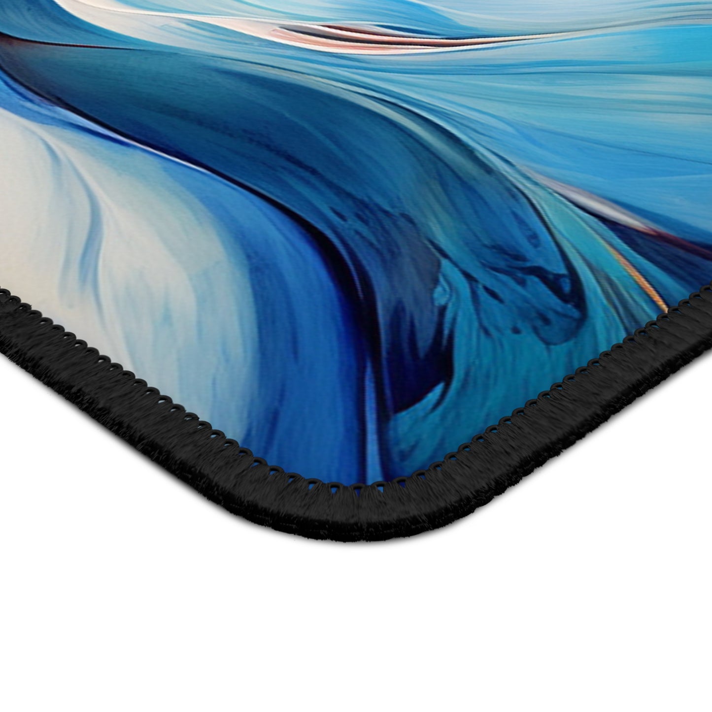 Gaming Mouse Pad Blue Tluip Abstract 1