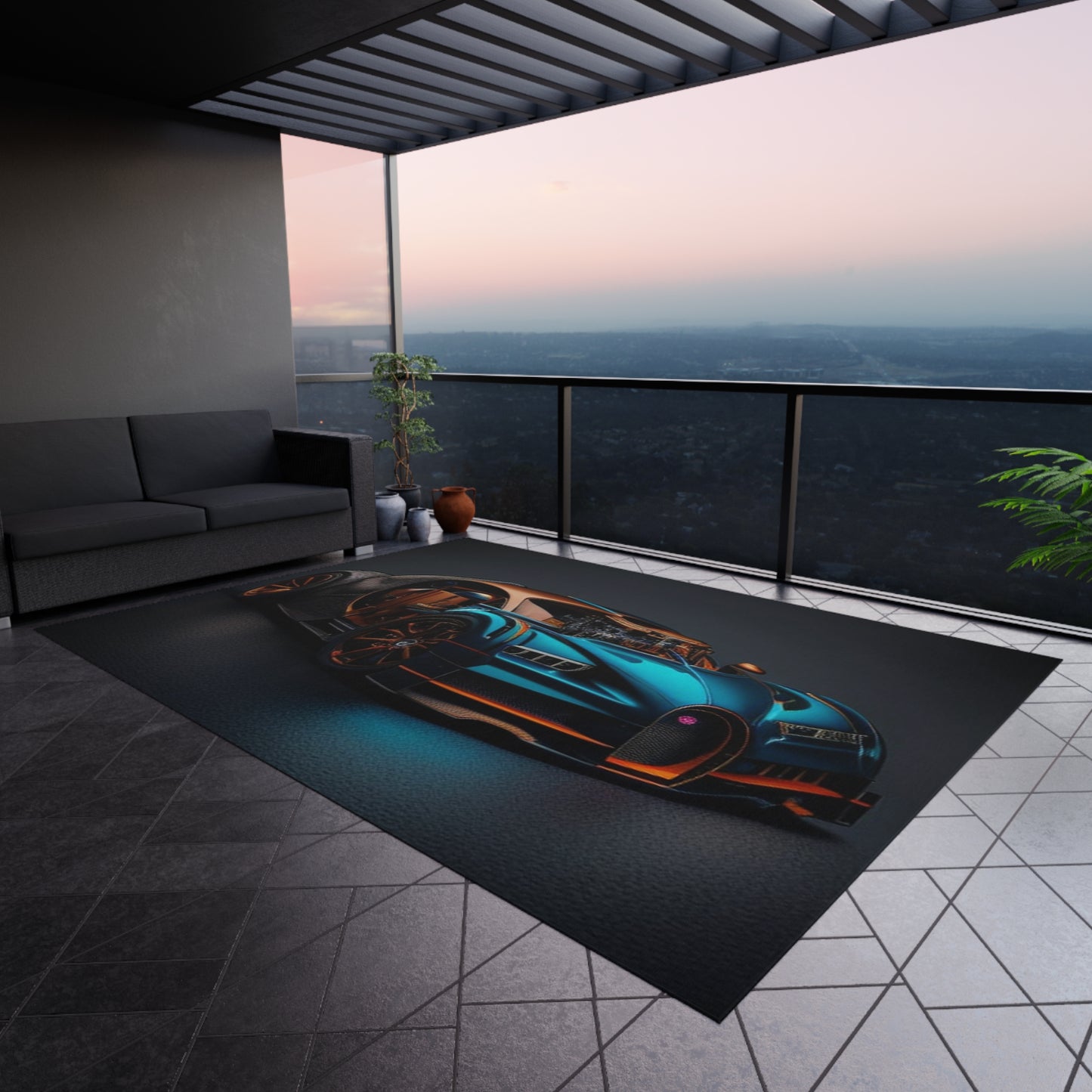 Outdoor Rug Bugatti Blue 4