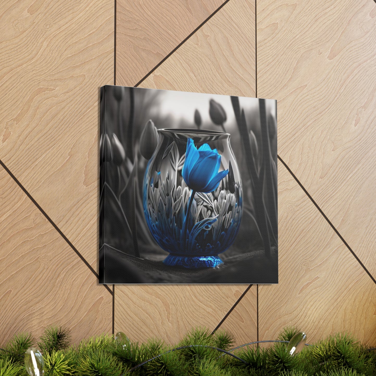 Canvas Gallery Wraps Tulip Blue 1
