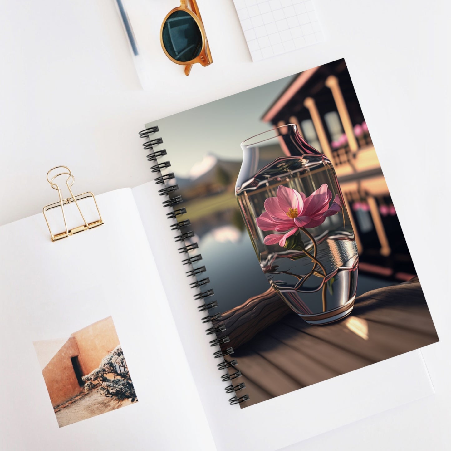 Spiral Notebook - Ruled Line Pink Magnolia 1