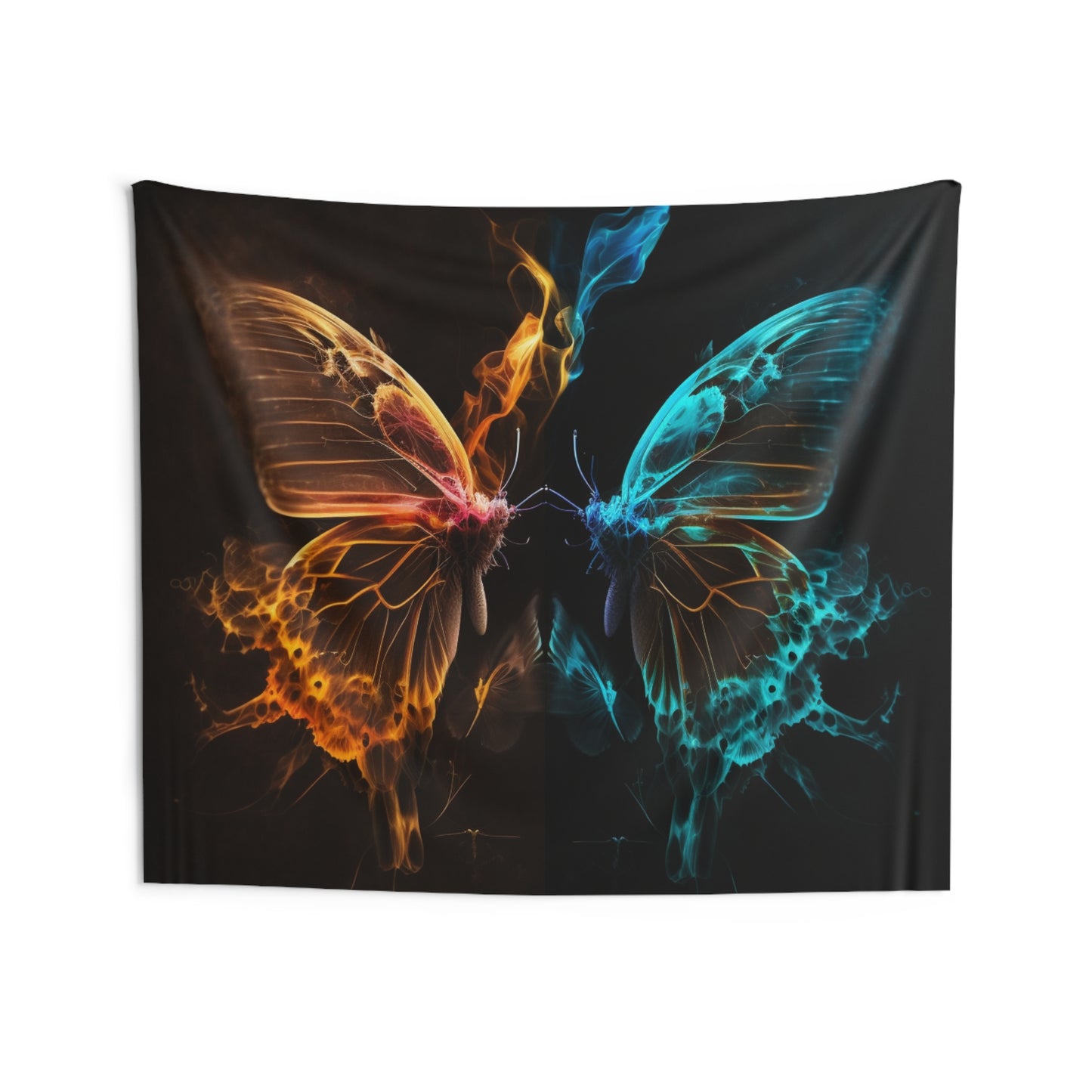 Indoor Wall Tapestries Kiss Neon Butterfly 10
