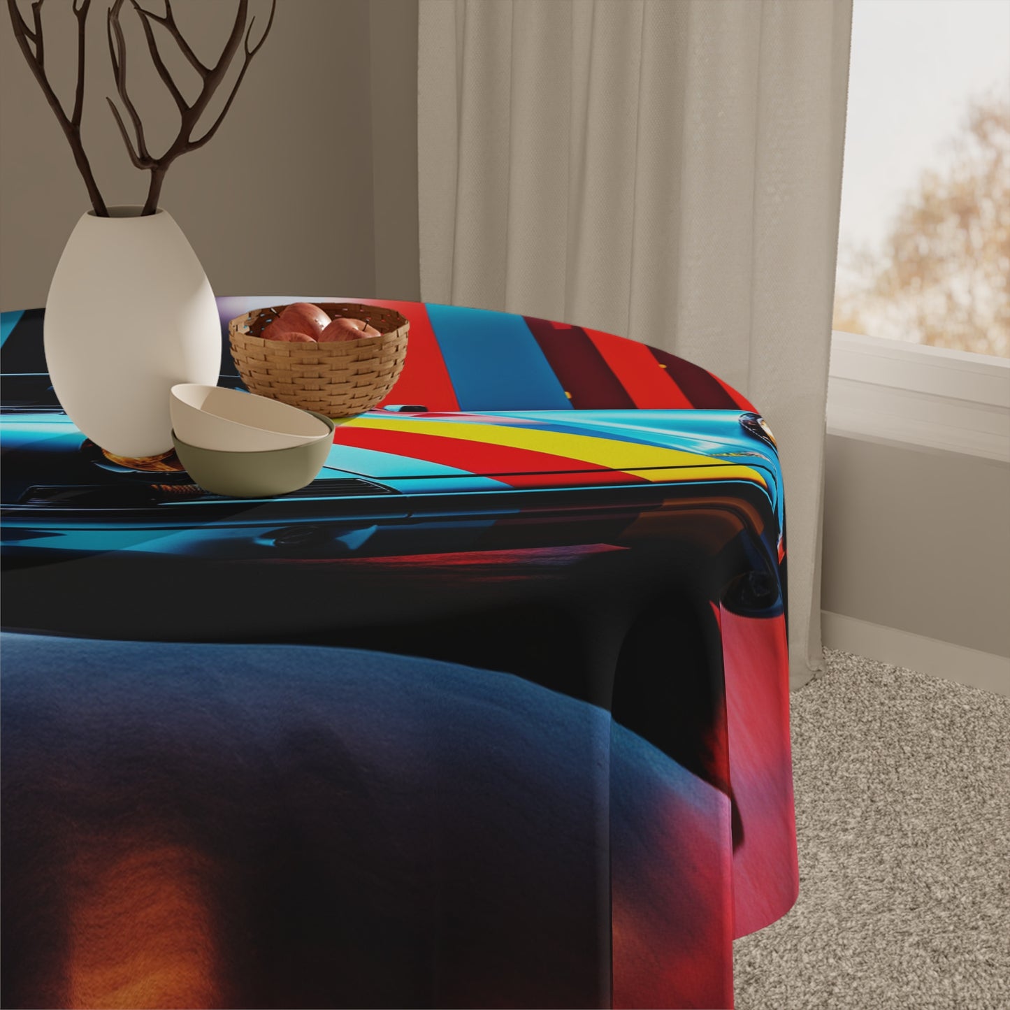 Tablecloth Macro American Flag Porsche 3