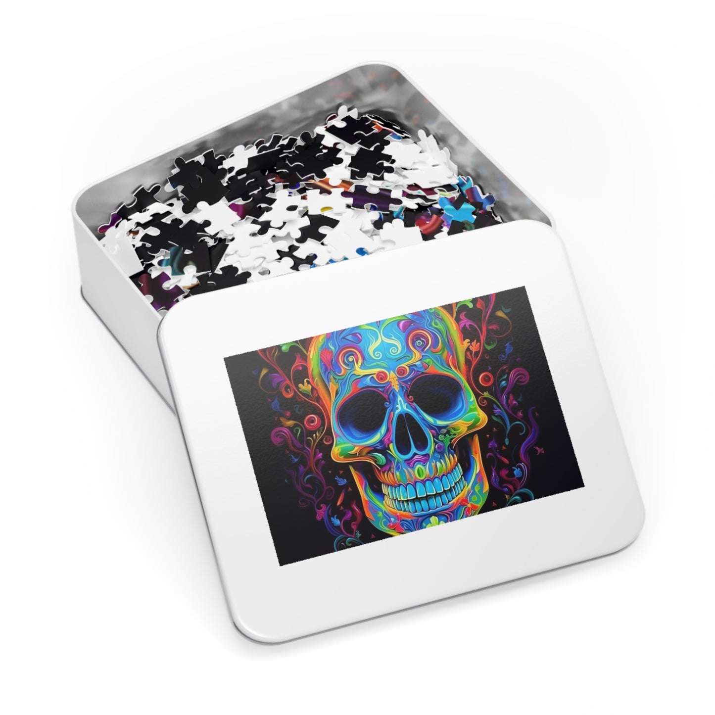 Jigsaw Puzzle (30, 110, 252, 500,1000-Piece) Macro Skull Color 4
