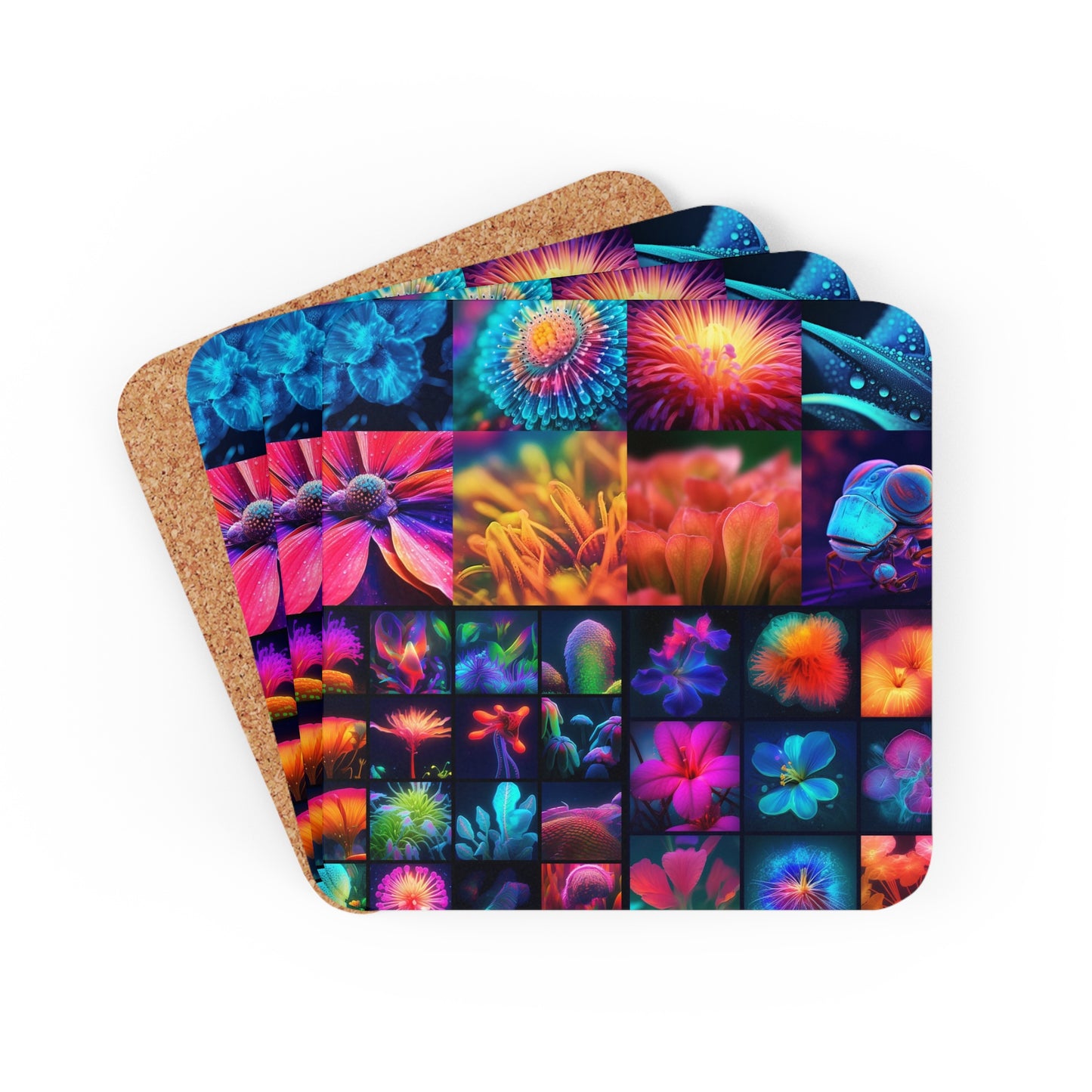 Corkwood Coaster Set Macro Life Photo 5