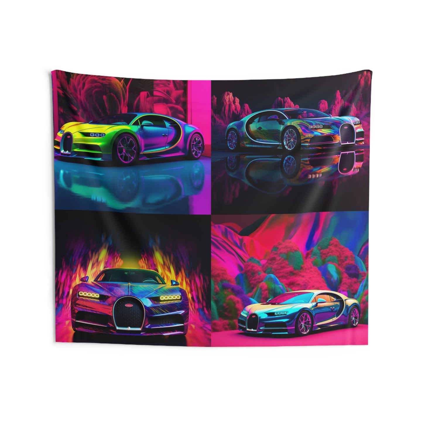 Indoor Wall Tapestries Florescent Bugatti Flair 5