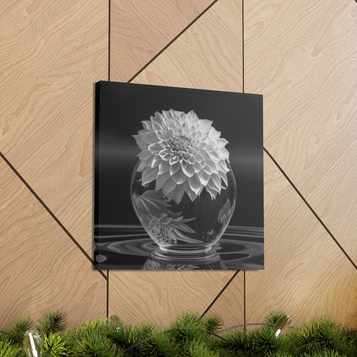 Canvas Gallery Wraps White Dahlia 1