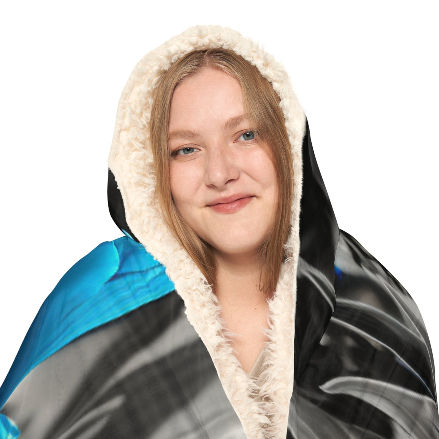 Snuggle Hooded Blanket Tulip Blue 6