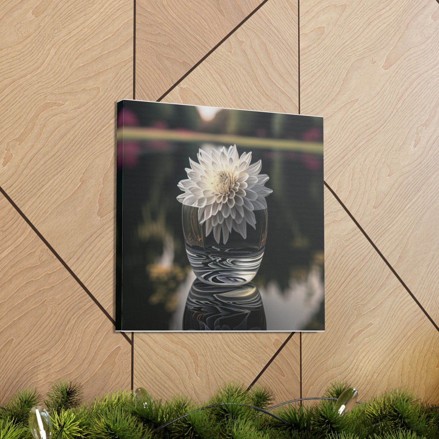 Canvas Gallery Wraps White Dahlia 2